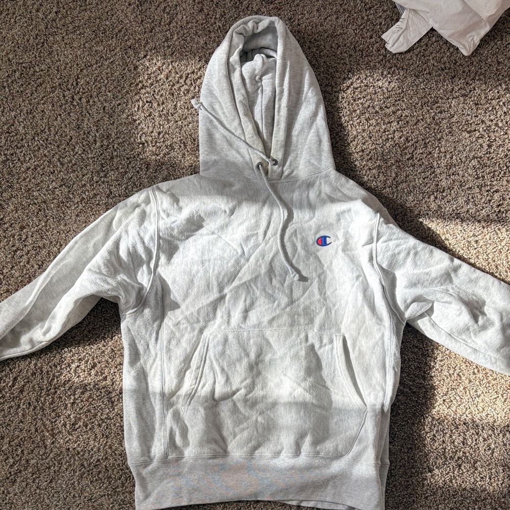 Champion Light Gray Pullover Hoodie
